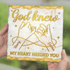 Custom Square Shaped Stone With Stand - Personalized Anniversary Wedding Gifts For Husband And Wife, Him And Her - Holding Love Forever