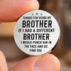 Custom Pocket Hug - Personalized Birthday Gifts For Brother - Side By Side Since Childhood
