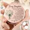 Custom Compact Mirror - Personalized Birthday Gifts For Daughter, Granddaughter - You Are My Pride And Joy