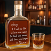 Custom Whiskey Bottle - Personalized Anniversary Wedding Gifts For Husband And Wife, Him And Her - Love Feels Right With You