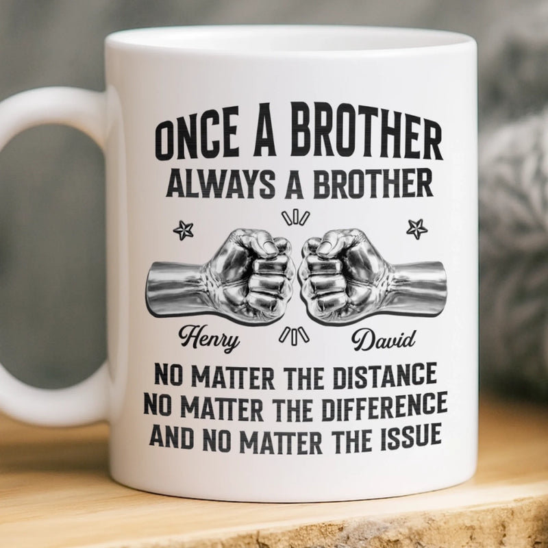 Custom Mug - Personalized Birthday Gifts For Brother - Brothers Built By Shared Memories