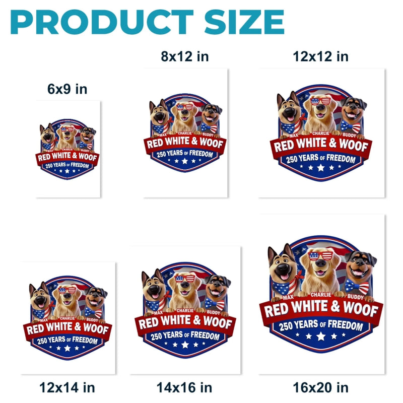 Custom RV Decal - Personalized 4th Of July Gifts For Dog Lovers, Dog Dad And Mom - Freedom Vibes
