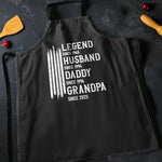 Custom Apron - Personalized Birthday Gifts For Dad, Grandpa - Legend In The Kitchen