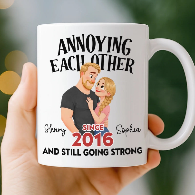 Custom Mug - Personalized Anniversary Wedding Gifts For Husband And Wife, Him And Her - Happily Ever After
