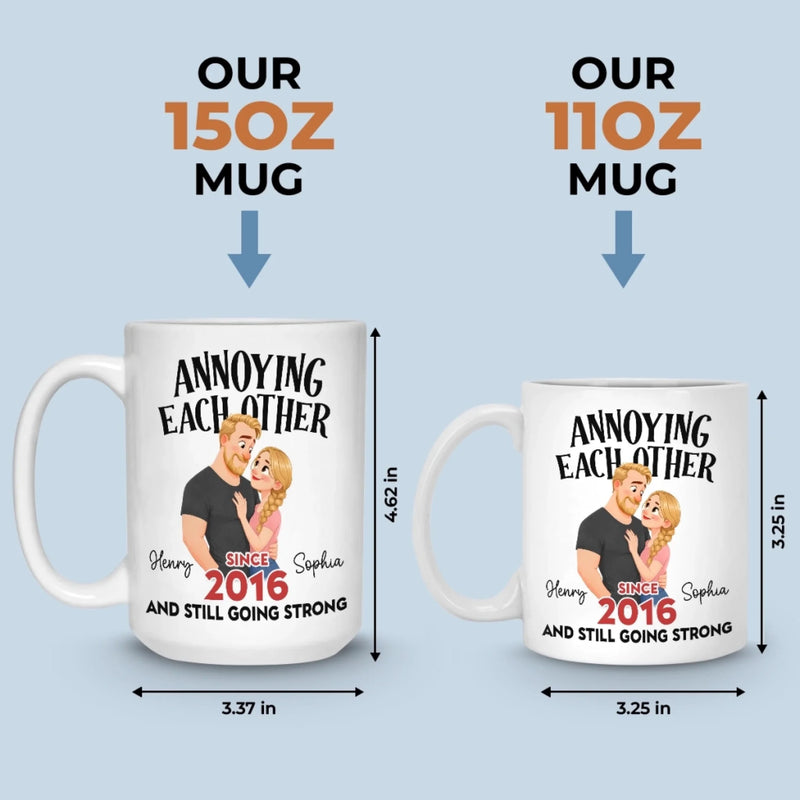 Custom Mug - Personalized Anniversary Wedding Gifts For Husband And Wife, Him And Her - Happily Ever After