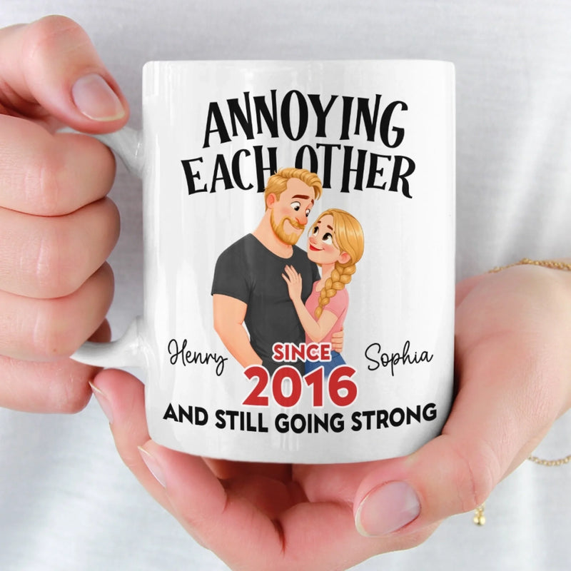 Custom Mug - Personalized Anniversary Wedding Gifts For Husband And Wife, Him And Her - Happily Ever After