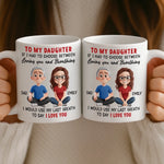Custom Mug - Personalized Birthday Gifts For Mom, Dad, Daughter, Son - Born To Be Loved