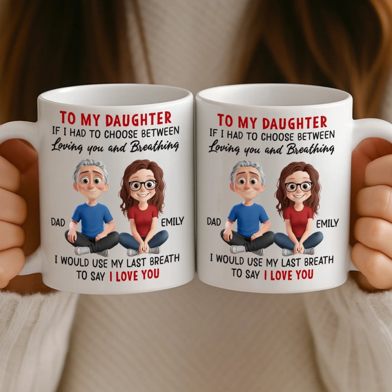 Custom Mug - Personalized Birthday Gifts For Mom, Dad, Daughter, Son - Born To Be Loved