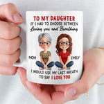 Custom Mug - Personalized Birthday Gifts For Mom, Dad, Daughter, Son - Family Makes Everything Better