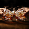 Custom Whiskey Glass - Personalized Retirement Gifts For Women, Men - Not My Problem Anymore