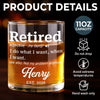 Custom Whiskey Glass - Personalized Retirement Gifts For Women, Men - Not My Problem Anymore
