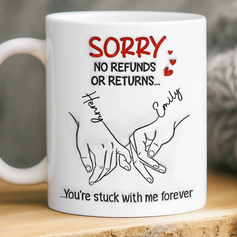 Custom 3D Inflated Effect Printed Mug - Personalized Anniversary Wedding Gifts For Husband And Wife, Him And Her - Still In Love