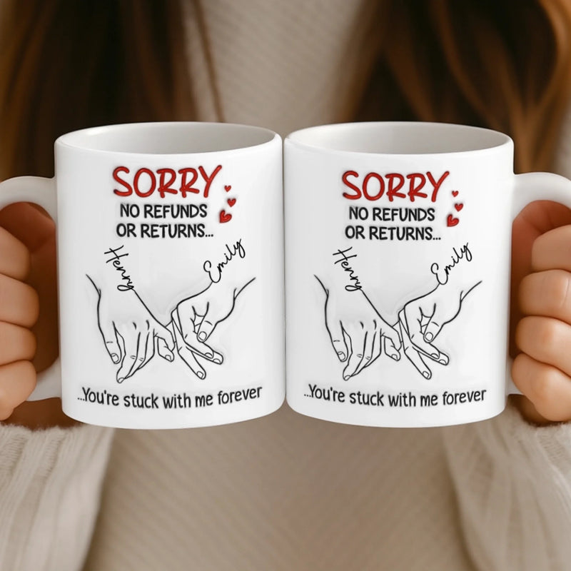 Custom 3D Inflated Effect Printed Mug - Personalized Anniversary Wedding Gifts For Husband And Wife, Him And Her - Still In Love