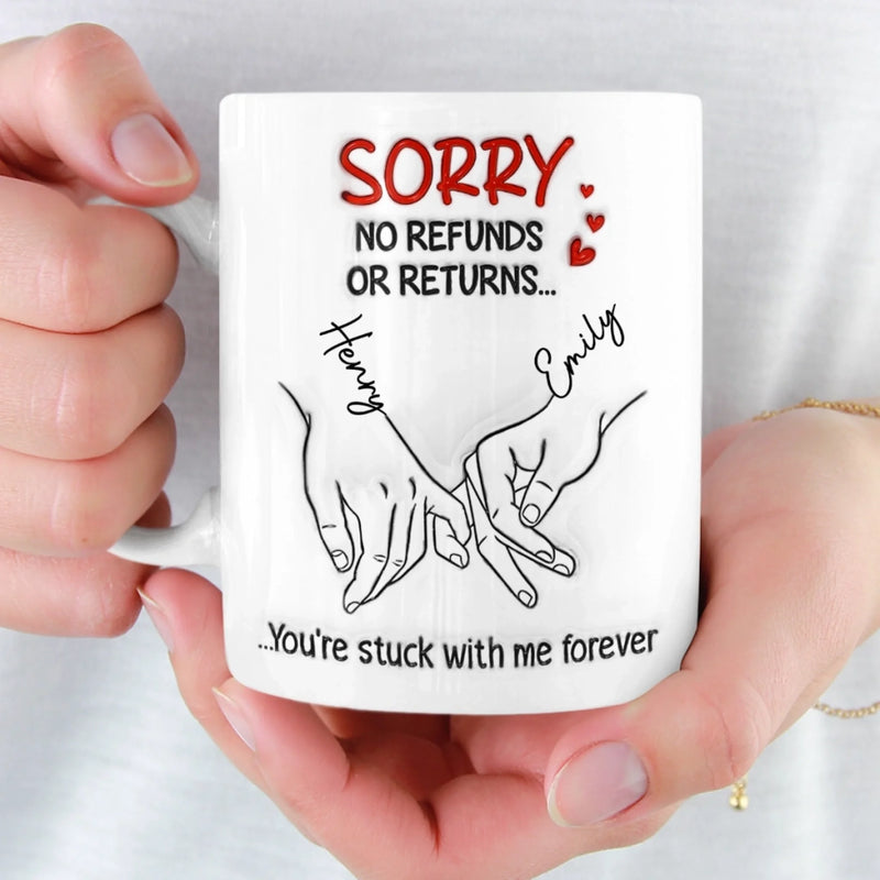 Custom 3D Inflated Effect Printed Mug - Personalized Anniversary Wedding Gifts For Husband And Wife, Him And Her - Still In Love