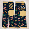 Custom Photo Crew Socks - Personalized Retirement Gifts For Women, Men - Work Free, Stress Free