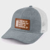 Custom Leather Patch Hat - Personalized Birthday Gifts For Dad, Grandpa - The Man We Admire