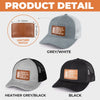 Custom Leather Patch Hat - Personalized Birthday Gifts For Dad, Grandpa - The Man We Admire