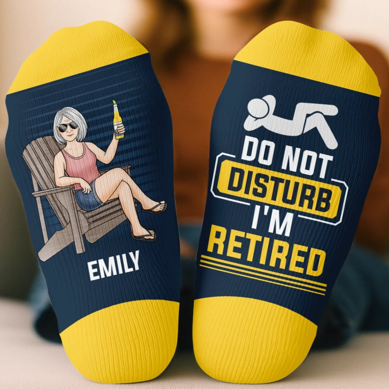 Custom Crew Socks - Personalized Retirement Gifts For Women, Men - No Deadlines, Just Good Vibes