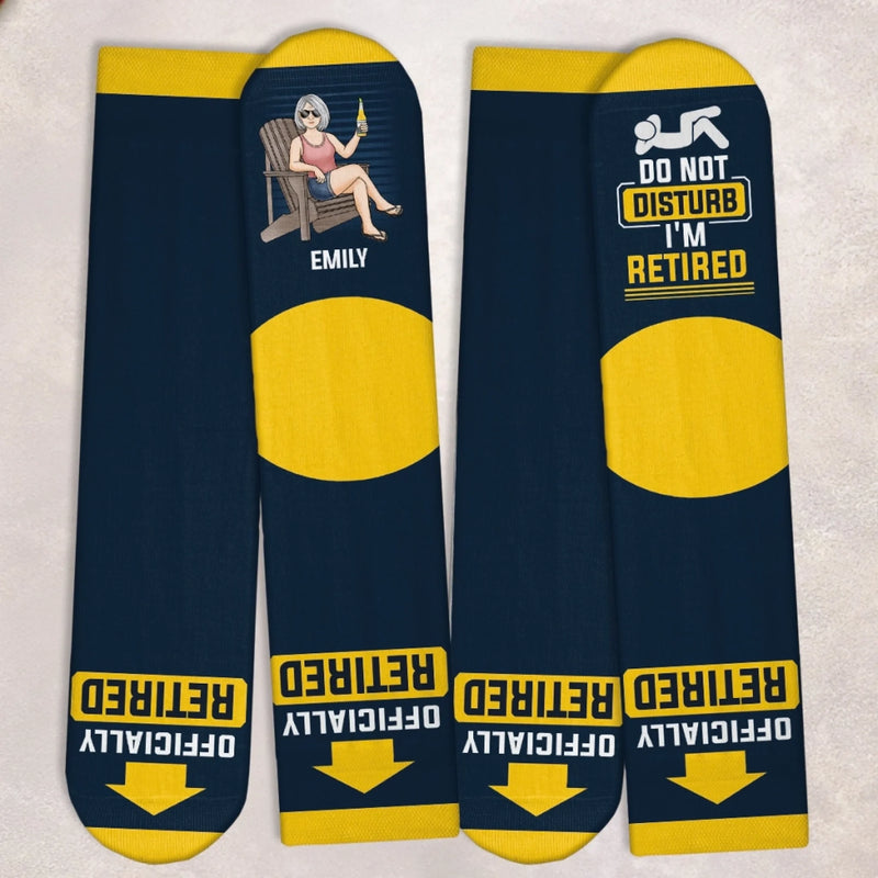 Custom Crew Socks - Personalized Retirement Gifts For Women, Men - No Deadlines, Just Good Vibes