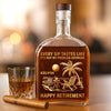 Custom Whiskey Bottle -Personalized Retirement Gifts For Women, Men - Cheers To New Beginnings