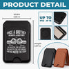 Custom Magnetic Wallet For iPhone - Personalized Birthday Gifts For Brother - Brothers By Blood Always