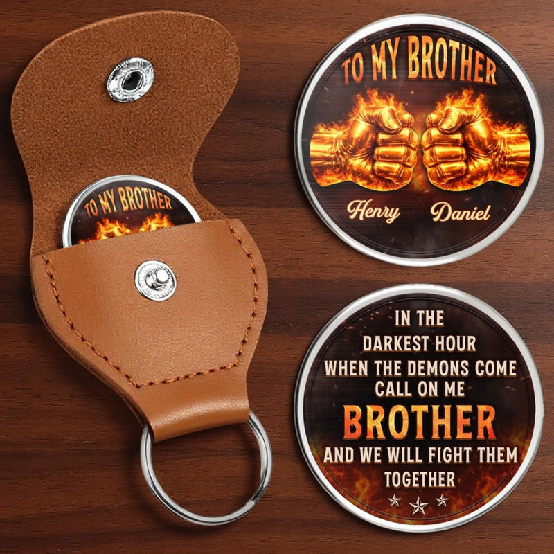 Custom Pocket Hug - Personalized Birthday Gifts For Brother - Brothers Today Tomorrow Always
