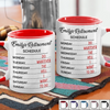 Custom Accent Mug - Personalized Retirement Gifts For Women, Men - This Is My Kind Of Schedule