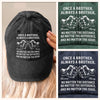 Custom Vintage Washed Denim Baseball Cap - Personalized Birthday Gifts For Brother - Always A Brother