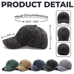Custom Vintage Washed Denim Baseball Cap - Personalized Birthday Gifts For Dad, Grandpa - Not All Heroes Wear Capes