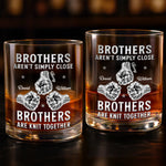 Custom Whiskey Glass - Personalized Birthday Gifts For Brother - Side By Side Brothers