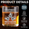 Custom Whiskey Glass - Personalized Birthday Gifts For Brother - Side By Side Brothers