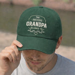 Custom Vintage Washed Denim Baseball Cap - Personalized Birthday Gifts For Dad, Grandpa, Husband - Simply The Best