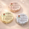Custom Compact Mirror - Personalized Birthday Gifts For Daughter, Granddaughter - Daughter Is My Greatest Gift