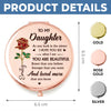 Custom Compact Mirror - Personalized Birthday Gifts For Daughter, Granddaughter - Daughter Is My Greatest Gift