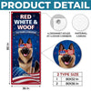 Custom Door Cover - Personalized 4th Of July Gifts  For Dog Lovers, Dog Dad And Mom - Land Of The Free