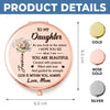 Custom Compact Mirror - Personalized Birthday Gifts For Daughter, Granddaughter - Daughter Love Feels Like Home
