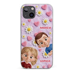 Custom Clear Phone Case - Personalized Mother's Day Birthday Gifts For Mom, Grandma - Happiness In The Little Things