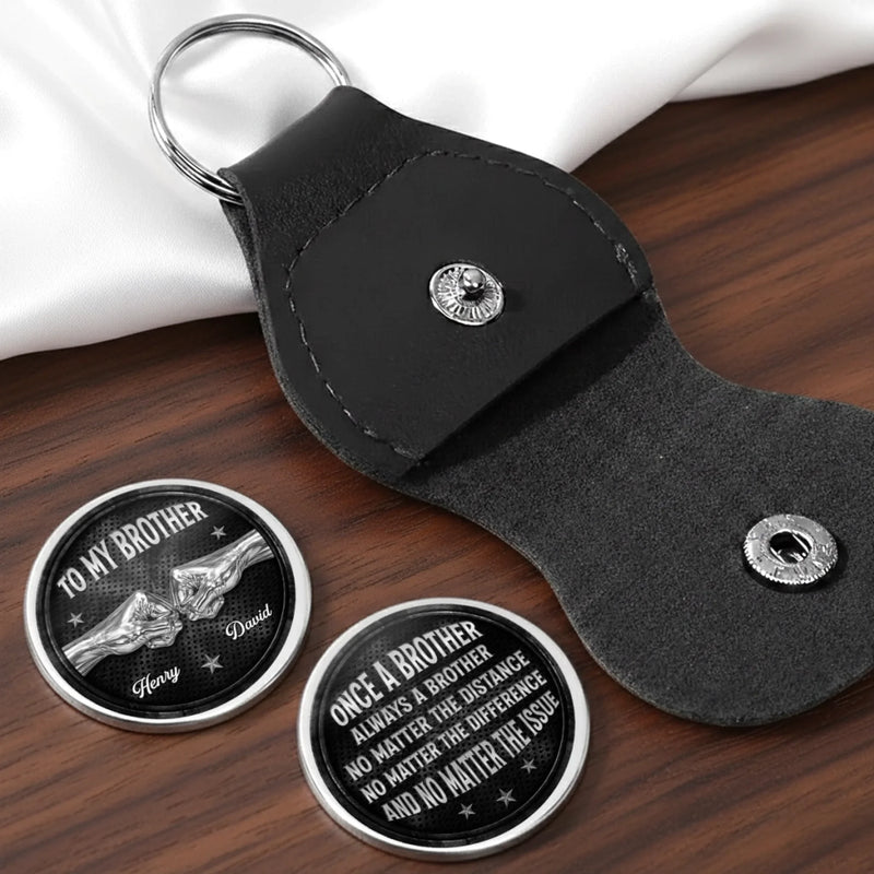 Custom Pocket Hug - Personalized Birthday Gifts For Brother - Brothers Through Thick Thin