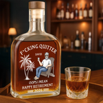 Officially Done - Coworker Personalized Custom Whiskey Bottle - Appreciation, Retirement Gift For Coworkers, Husband, Dad