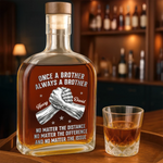 Custom Whiskey Bottle - Personalized Birthday Gifts For Brother - Brothers Through All Seasons