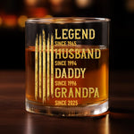 Custom Whiskey Glass - Personalized Birthday Gifts For Dad, Grandpa, Husband - Made Of Strong Stuff