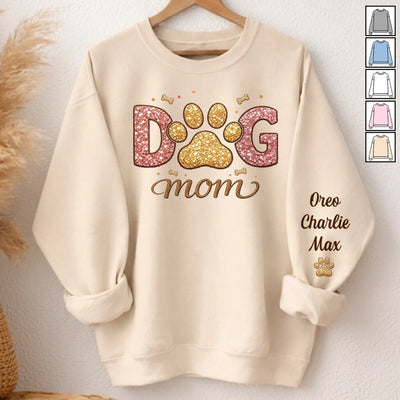 Custom Unisex Sweater, Hoodie With Design On Sleeve - Personalized Birthday Gifts For Dog Cat Lovers, Dog Dad And Mom, Cat Owners - Spoiled Pets Club