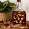 Custom Liquor Decanter - Personalized Birthday Gifts For Dad, Grandpa - Dad And Grandpa Forever