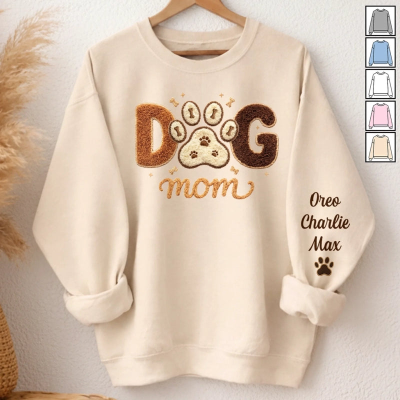 Custom Unisex Sweater, Hoodie With Design On Sleeve - Personalized Birthday Gifts For Dog Cat Lovers, Dog Dad And Mom, Cat Owners - Pets Are My Family