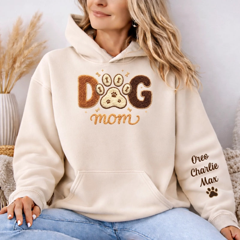 Custom Unisex Sweater, Hoodie With Design On Sleeve - Personalized Birthday Gifts For Dog Cat Lovers, Dog Dad And Mom, Cat Owners - Pets Are My Family