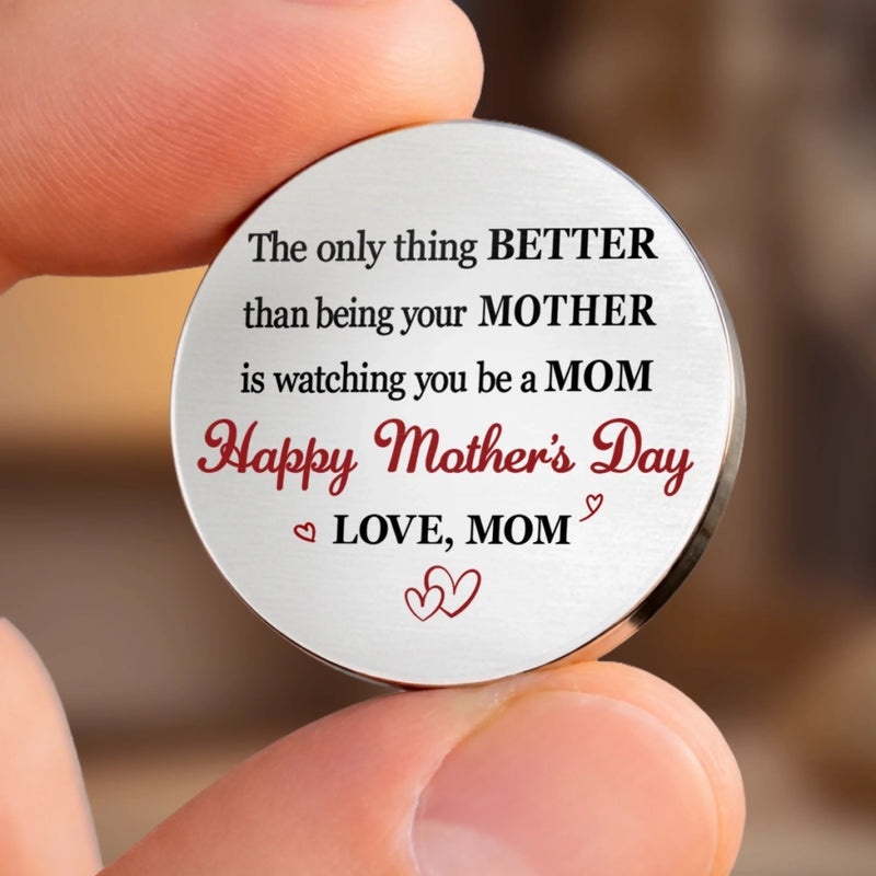 Custom Pocket Hug - Personalized Mother's Day Birthday Gifts For Mom, Daughter - Give Love From My Heart