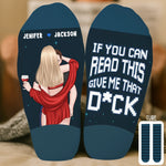 Custom Crew Socks - Personalized Anniversary Wedding Gifts For Husband And Wife, Him And Her - Fabulous Night With You