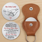 Custom Pocket Hug - Personalized Anniversary Wedding Gifts For Husband And Wife, Him And Her - Hold This When Missing Me