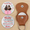Custom Pocket Hug - Personalized Best Friend Birthday Gifts For Women, Besties, Sisters, BFF - Holiday Cheer Is Better Together