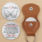Custom Pocket Hug - Personalized Anniversary Wedding Gifts For Husband And Wife, Him And Her - Our Hearts Move As One